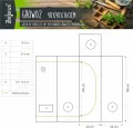 Zelsius Growzelt MyHomeGrow Grow Tent | Indoor Growroom | Growschrank Darkroom Pflanzenzelt Gewächshaus Zuchtzelt (40 x 40 x 160 cm, Grau) - Thumbnail 2