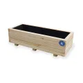 Hochbeet 80 x 40 x 30H cm mit 1x Wasserablauf Blumenkasten aus Holz Pflanzkübel Garten Balkon Terrasse Pflanzkasten AB80KAN4030 - Thumbnail 9