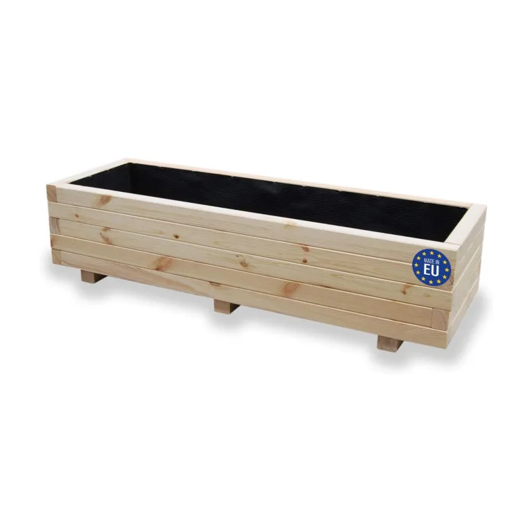 Hochbeet 60 x 40 x 30H cm mit 1x Wasserablauf Blumenkasten aus Holz Pflanzkübel Garten Balkon Terrasse Pflanzkasten AB60KAN4030 – Bild 8
