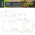 Zelsius Growzelt MyHomeGrow 2-in-1 Grow Tent | Indoor Growroom | schwarz grün | Growroom Growschrank Darkroom Pflanzenzelt Gewächshaus Zuchtzelt (120 x 90 x 145 cm) - Thumbnail 2