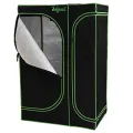 Zelsius Growzelt MyHomeGrow 2-in-1 Grow Tent | Indoor Growroom | schwarz grün | Growschrank Darkroom Pflanzenzelt Gewächshaus Zuchtzelt (90 x 60 x 135 cm) - Thumbnail 10