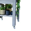 WAGNER Design Lenkrollen für Hochbeet growbox Light aus GrowFAMILY 4tlg. Set - Stahl verzinkt, Anschraubwinkel, Softlauffläche, Durchmesser Ø 50 mm, Bauhöhe 70 mm, Tragkraft 50 kg/Rolle - 02315000 - Thumbnail 3