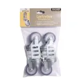 WAGNER Design Lenkrollen für Hochbeet growbox Light aus GrowFAMILY 4tlg. Set - Stahl verzinkt, Anschraubwinkel, Softlauffläche, Durchmesser Ø 50 mm, Bauhöhe 70 mm, Tragkraft 50 kg/Rolle - 02315000 - Thumbnail 5