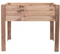 mgc24 Hochbeet Kiefernholz Grau, 80 x 37,6 x 78cm ohne Ablageboden | Stehender Pflanzkasten aus Holz, Für Garten/Terrasse/Balkon, vielseitig nutzbar, robust & stabil, einfache Montage - Thumbnail 7