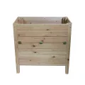 mgc24 Hochbeet Kiefernholz Grau, 80 x 37,6 x 78cm ohne Ablageboden | Stehender Pflanzkasten aus Holz, Für Garten/Terrasse/Balkon, vielseitig nutzbar, robust & stabil, einfache Montage - Thumbnail 8