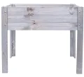 mgc24 Hochbeet Kiefernholz Grau, 80 x 37,6 x 78cm ohne Ablageboden | Stehender Pflanzkasten aus Holz, Für Garten/Terrasse/Balkon, vielseitig nutzbar, robust & stabil, einfache Montage - Thumbnail 10