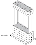 Hochbeet mit Rankseilen Cube 2 - Gemüsebeet Kräuterbeet - Beet für Terrasse Balkon & Garten - Thumbnail 9
