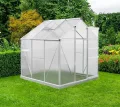Westmann Aluminium Gewächshaus 6x6 inkl. Öffner | Silber | 192x192 cm - Thumbnail 4