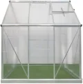 Westmann Aluminium Gewächshaus 6x6 inkl. Öffner | Silber | 192x192 cm - Thumbnail 6