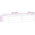 vidaXL Hochbeet Pflanzkübel Gartenbeet Blumenbeet Pflanzkasten Kräuterbeet Blumenkasten Pflanzkasten Gemüsebeet Pflanzbeet 250x100x54cm WPC Grau - Thumbnail 3