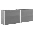 vidaXL Hochbeet Pflanzkübel Gartenbeet Blumenbeet Pflanzkasten Kräuterbeet Blumenkasten Pflanzkasten Gemüsebeet Pflanzbeet 250x100x91cm WPC Grau - Thumbnail 8