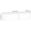 vidaXL Hochbeet Pflanzkübel Gartenbeet Blumenbeet Pflanzkasten Kräuterbeet Blumenkasten Pflanzkasten Gemüsebeet Pflanzbeet 250x50x54cm WPC Grau - Thumbnail 3