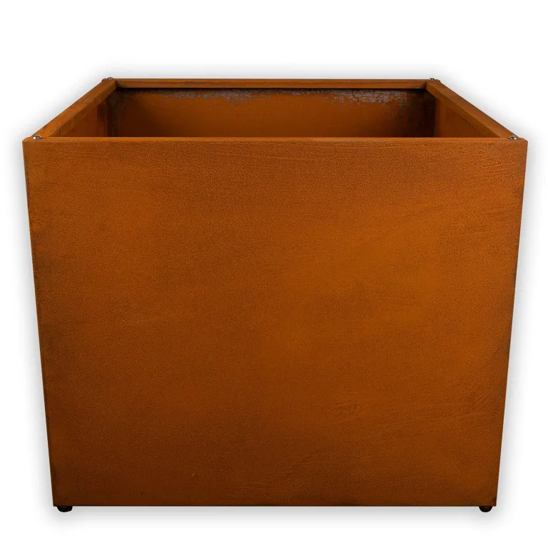 Köhko® Designer Pflanzrahmen (Ohne Boden) aus Cortenstahl als Bausatz QUADER 100x100x50 cm… – Bild 1