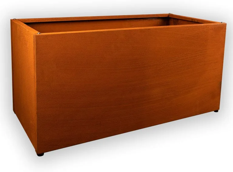 Köhko® Designer Hochbeet Rahmen (Ohne Boden) aus Cortenstahl als Bausatz TROG 120x50x40 cm… – Bild 3