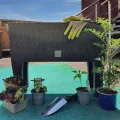 Deuba® Hochbeet 2in1 Funktion Balkonkasten 30L Bewässerungssystem mit abnehmbaren Füßen Polyrattan Beet Garten Balkon Kunststoff Anthrazit 60x25cm - Thumbnail 4