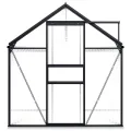 vidaXL Gewächshaus mit Grundrahmen Anthrazit Aluminium 4,75 m² - Thumbnail 3