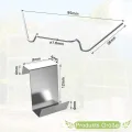 14 Pcs Polycarbonat Hohlkammerplatten Hohlkammerstegplatten Doppelstegplatten transparente Polykarbonat Platten 4 mm stark 60,5 x 121 cm Ersatzteile für Garten Treibhaus Ersatzplatten 10,25 m² - Thumbnail 3