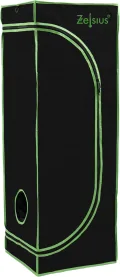 Zelsius Growzelt MyHomeGrow Grow Tent | Indoor Growroom | Growschrank Darkroom Pflanzenzelt Gewächshaus Zuchtzelt (120 x 60 x 180 cm, Grau) - Thumbnail 3