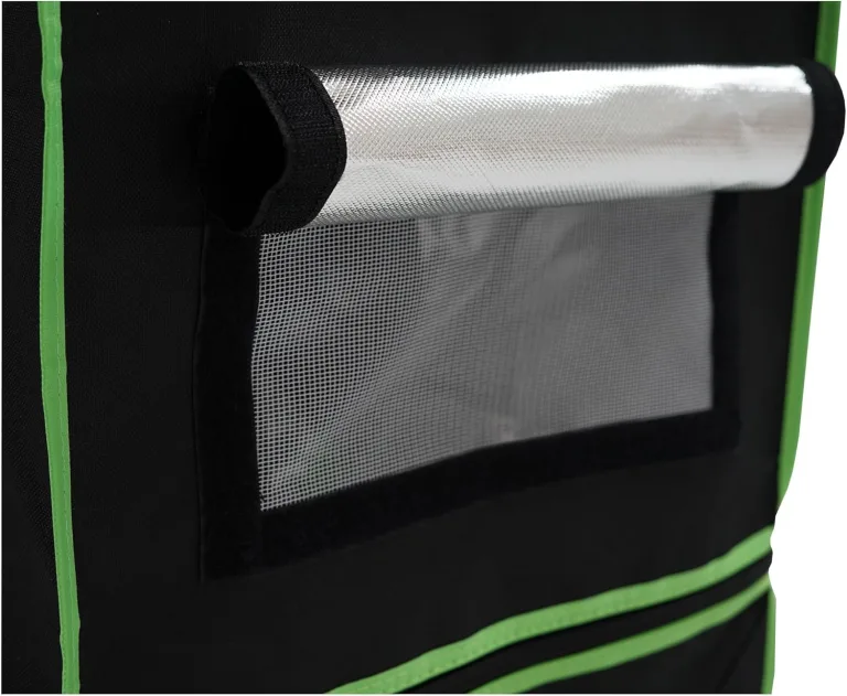 Zelsius Growzelt MyHomeGrow Grow Tent | Indoor Growroom | Growschrank Darkroom Pflanzenzelt Gewächshaus Zuchtzelt (60 x 60 x 120 cm, Grau) – Bild 5
