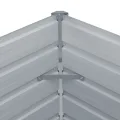vidaXL Hochbeet Gartenbeet Gemüsebeet Pflanzbeet Pflanzkasten Blumenbeet Blumenkasten Frühbeet Garten 100x100x45cm Verzinkter Stahl Anthrazit - Thumbnail 4