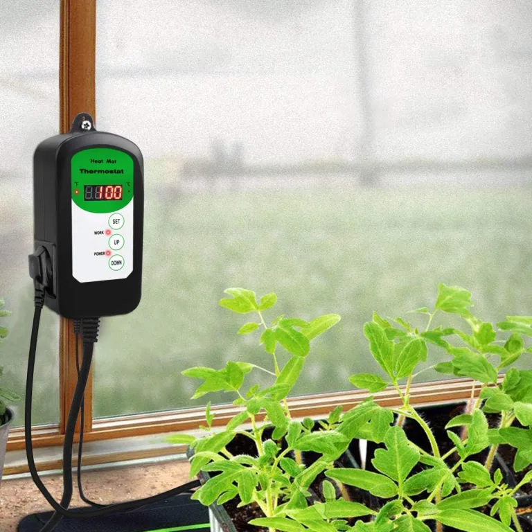 RIOGOO 24 * 52 cm Sämling-Heizmatte und Thermostatregler 68-108 ° F Digitaler Thermostatregler IP68 Wasserdicht (beheizte Matte + Thermostatregler) – Bild 6