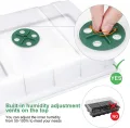 MIXC Mini Gewächshaus 5 Stück 200 Zellen Anzuchtkasten Zimmergewächshaus Anzuchtset Pflanzen Anzucht Setzling Starter Tabletts Treibhaus Anzuchtschale Mit Deckel - Thumbnail 7