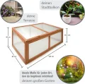 zooprinz Frühbeet HERBA – Pflanzbeet für Terrasse / Garten und Balkon – Gewächshaus – Anzuchtbeet mit Abdeckung aus Holz & Polycarbonat – idealer Schutz für Kräuter und Co. - Thumbnail 2