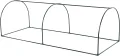 Outsunny Gewächshaus mit Rollfenster winterfest Foliengewächshaus aus Stahl wasserabweisend Treibhaus für Balkon Garten Tomatenhaus mit UV schutz 250x100x80cm Tomatengewächshaus für Gemüse Transparent - Thumbnail 7