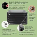 blumfeldt Hochbeet High Grow Straight Material: verzinkter Stahl. Durchmesser: 0,6 mm. Rostschutz. 4x Aluminium Schutzleisten. Maße: 100 x 60 x 100 cm. Volumen: 600 l. Anthrazit. - Thumbnail 3