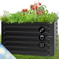 blumfeldt Hochbeet High Grow Straight Material: verzinkter Stahl. Durchmesser: 0,6 mm. Rostschutz. 4x Aluminium Schutzleisten. Maße: 100 x 60 x 100 cm. Volumen: 600 l. Anthrazit. - Thumbnail 1