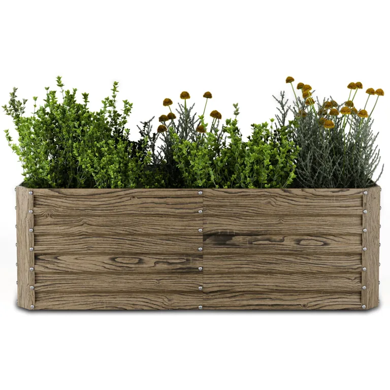 blumfeldt Hochbeet aus Metall, Wetterfestes Stahl-Hochbeet für Balkon & Garten, Rostfreies Hochbeet Verzinkt, Freistehende Hochbeete 200x90x100 cm, 1800L Pflanzkübel Groß für Blumen, Obst, Gemüse – Bild 10