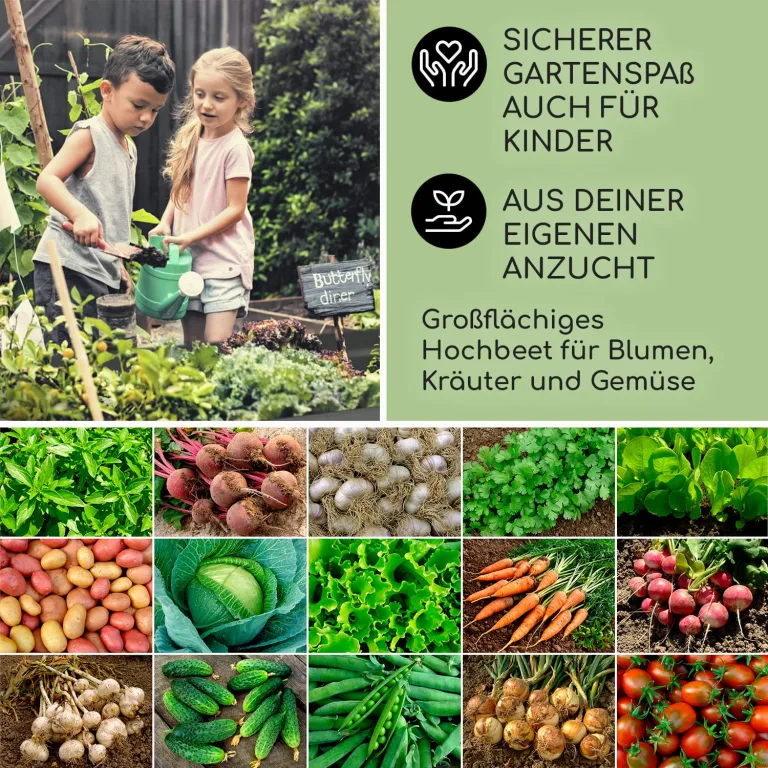 blumfeldt Hochbeet High Grow Straight Material: verzinkter Stahl. Durchmesser: 0,6 mm. Rostschutz. 4X Aluminium Schutzleisten. Maße: 200 x 90 x 100 cm. Volumen: 1800 l. Anthrazit. – Bild 6