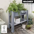 WAGNER GrowFAMILY - Hochbeet - GrowBOX Light - Nadelholz, Massivholz FSC®, anthrazit, 70 x 83 x 34,5 cm, Regalboden, inkl. Pflanztasche - 25024001 - Thumbnail 3