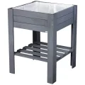 WAGNER GrowFAMILY - Hochbeet - GrowBOX Light - Nadelholz, Massivholz FSC®, anthrazit, 70 x 83 x 34,5 cm, Regalboden, inkl. Pflanztasche - 25024001 - Thumbnail 9
