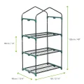 Bramble - Premium Garten Foliengewächshaus für Balkon & Terrasse mit 3 Etagen, Stahlrahmen & Verstärkter PVC-Abdeckung - Stabil & Einfach zu Montieren - 125x69x49cm - Thumbnail 6