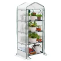 Bramble - Premium Garten Foliengewächshaus für Balkon & Terrasse mit 3 Etagen, Stahlrahmen & Verstärkter PVC-Abdeckung - Stabil & Einfach zu Montieren - 125x69x49cm - Thumbnail 10