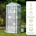 Bramble - Premium Garten Foliengewächshaus für Balkon & Terrasse mit 4 Etagen, Stahlrahmen & Verstärkter PVC-Abdeckung - Stabil & Einfach zu Montieren - 160x69x49cm - Thumbnail 5