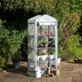 Bramble - Premium Garten Foliengewächshaus für Balkon & Terrasse mit 4 Etagen, Stahlrahmen & Verstärkter PVC-Abdeckung - Stabil & Einfach zu Montieren - 160x69x49cm - Thumbnail 2