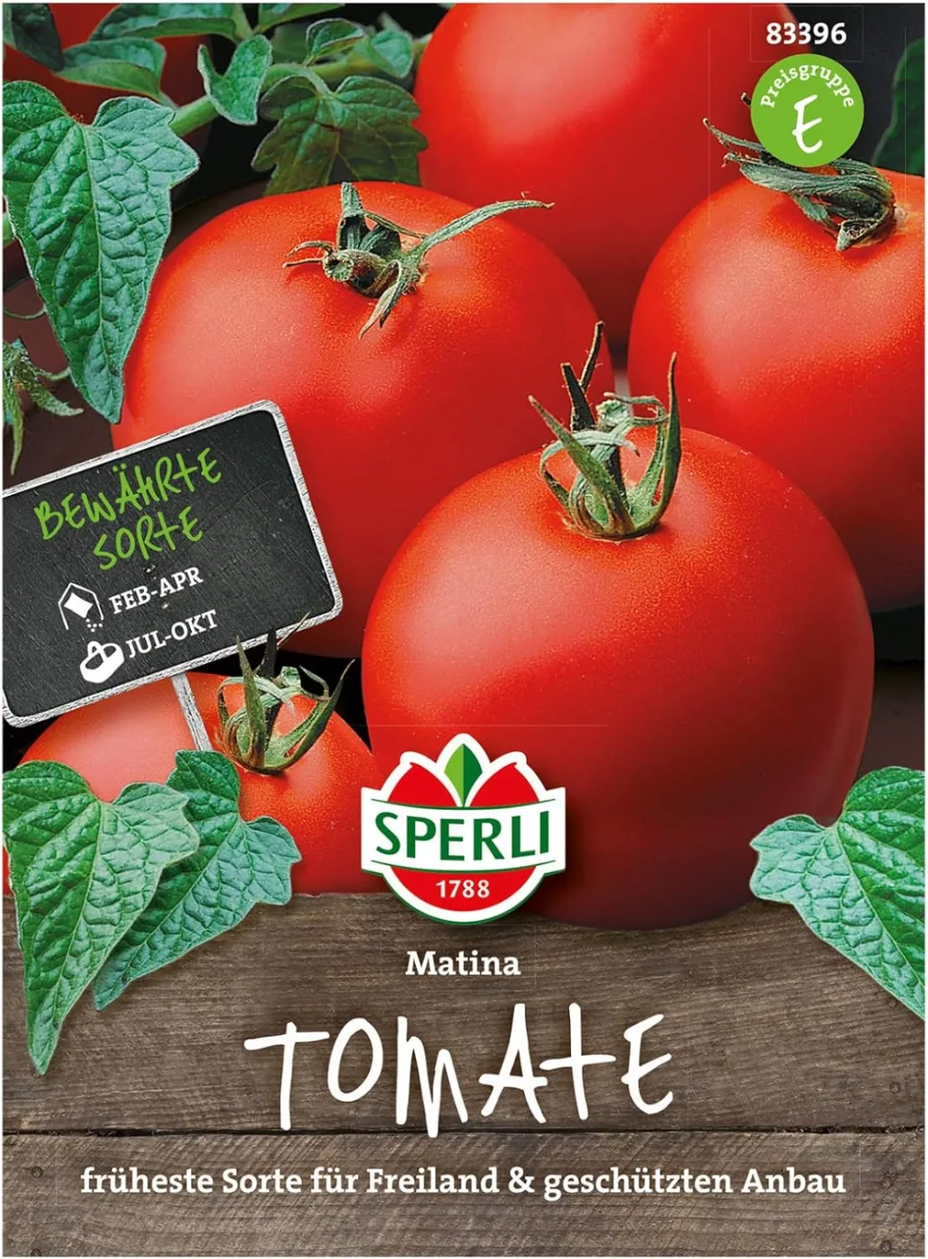 Sperli Premium Tomaten Samen Matina ; sehr frühe und aromatische Tomate ; Tomaten Saatgut