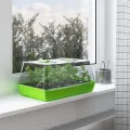 WELLGRO Anzuchtschale - Zimmergewächshaus mit belüftbarer Abdeckhaube und Pflanzschildern - 1, 2 oder 4 Stück - 38 x 24 x 19 cm, Stückzahl:2 Stück - Thumbnail 8