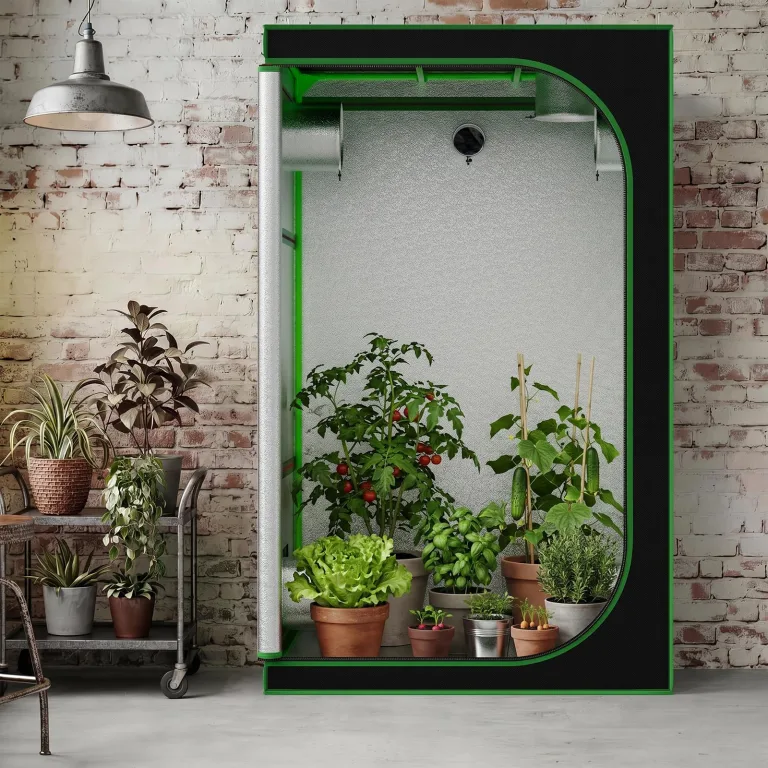 Kingpower Grow Zelt für Pflanzen Zuchtzelt Gewächshaus Box Zuchtschrank Garten Anzucht Gemüse Kräuter Grow Schrank Indoor Blumen klein Tomaten Hydro Green, Größe:120 x 120 x 200 cm (08) – Bild 7