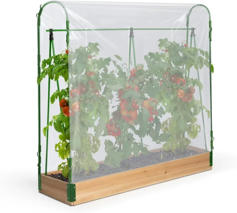 IDMarket - Spezielles Tomatengewächshaus für Wachstum Komplettset aus Plane + Halterung – Bild 5
