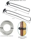 40 Blitzbinder 11cm - Pflanzenbinder für Gartenbau und Haushalt | Kabelbinder | Schlauchbinder | Universalbindung aus Gummi | 40 Stück | UV-beständig und elastisch | wiederverschließbar - Thumbnail 7