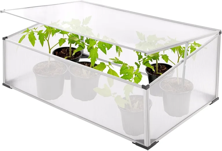 DEMA Alu Frühbeet Gewächshaus Gartenhaus Treibhaus Tomatenhaus Pflanzbeet mit Aluprofil – Bild 1