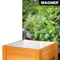 WAGNER GrowFAMILY - Hochbeet - GrowBOX Light - Nadelholz, Massivholz FSC®, Kastanie, 53,5 x 53,5 x 70 cm, Regalboden, inkl. Pflanztasche - 25038001 - Thumbnail 4