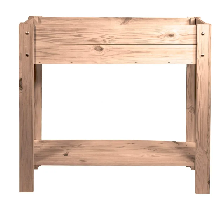 mgc24 Hochbeet Kiefernholz Dunkelbraun, 80 x 30 x 78cm, extra schmal | Stehender Pflanzkasten aus Holz, Für Garten/Terrasse/Balkon, vielseitig nutzbar, robust & stabil, einfache Montage – Bild 1