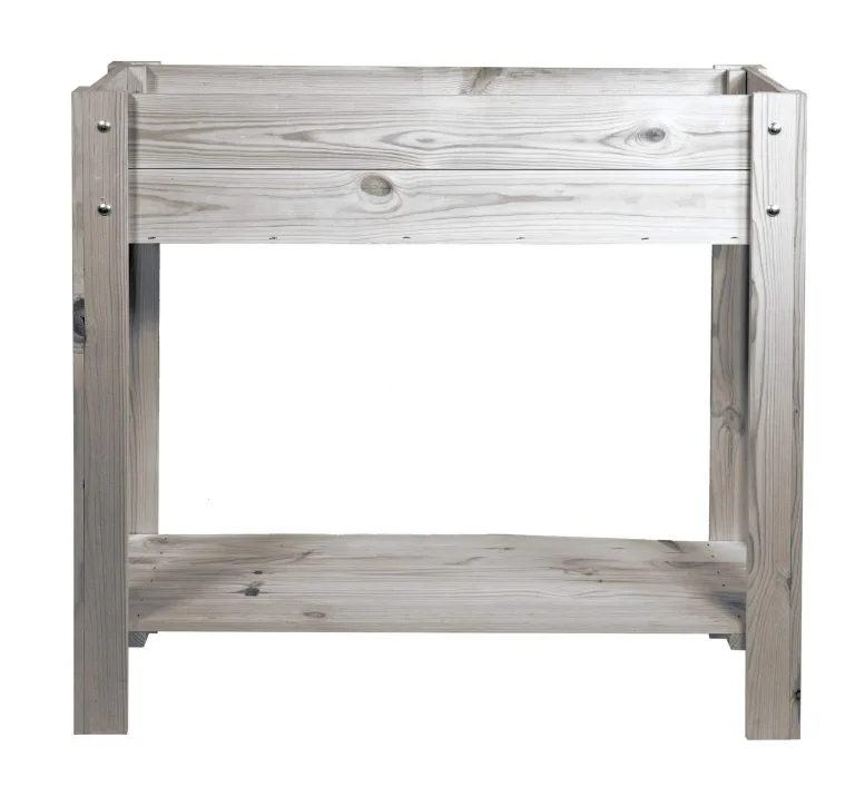 mgc24 Hochbeet Kiefernholz Dunkelbraun, 80 x 37,6 x 78cm mit 2 Etagen | Stehender Pflanzkasten aus Holz, Für Garten/Terrasse/Balkon, vielseitig nutzbar, robust & stabil, einfache Montage – Bild 9