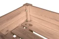 mgc24 Hochbeet Kiefernholz Dunkelbraun, 80 x 37,6 x 78cm mit 2 Etagen | Stehender Pflanzkasten aus Holz, Für Garten/Terrasse/Balkon, vielseitig nutzbar, robust & stabil, einfache Montage - Thumbnail 2