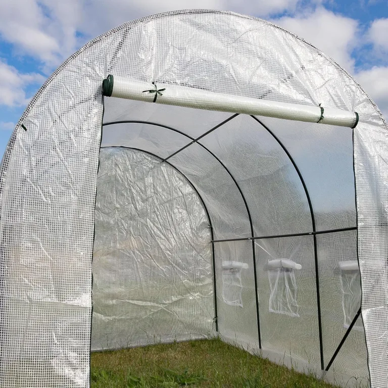 ESTEXO Gewächshaus Treibhaus Foliengewächshaus 300x200x200 cm Folien-Tunnel Bogendach Bogendachgewächshaus Gartenhaus – Bild 5