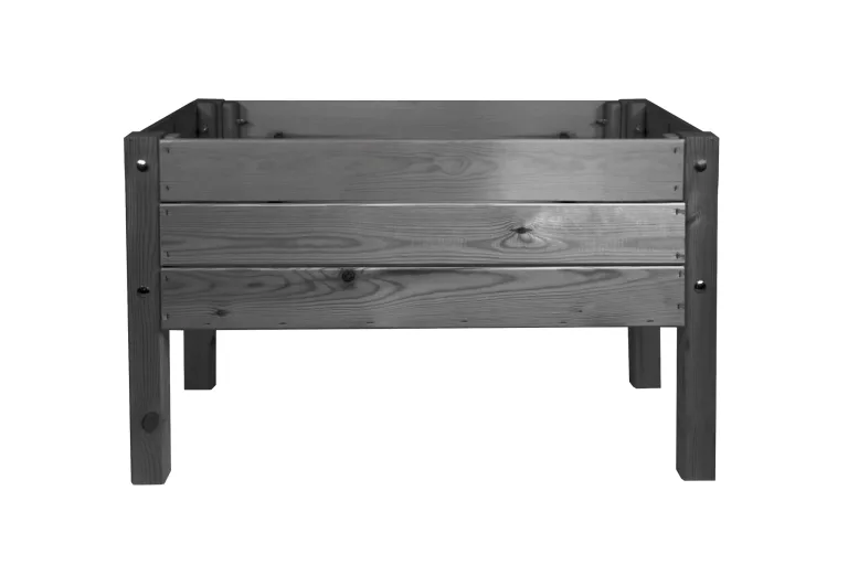 mgc24 Hochbeet Massiv S - Kiefernholz Braun rechteckig für Garten/Terrasse/Balkon - 79 x 40 x 78 cm – Bild 8